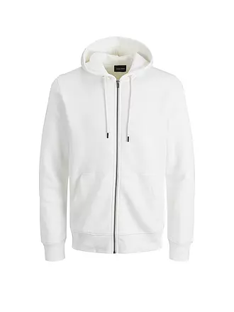 JACK & JONES | Sweat-shirt à capuche zippé JJESTAR | weiss